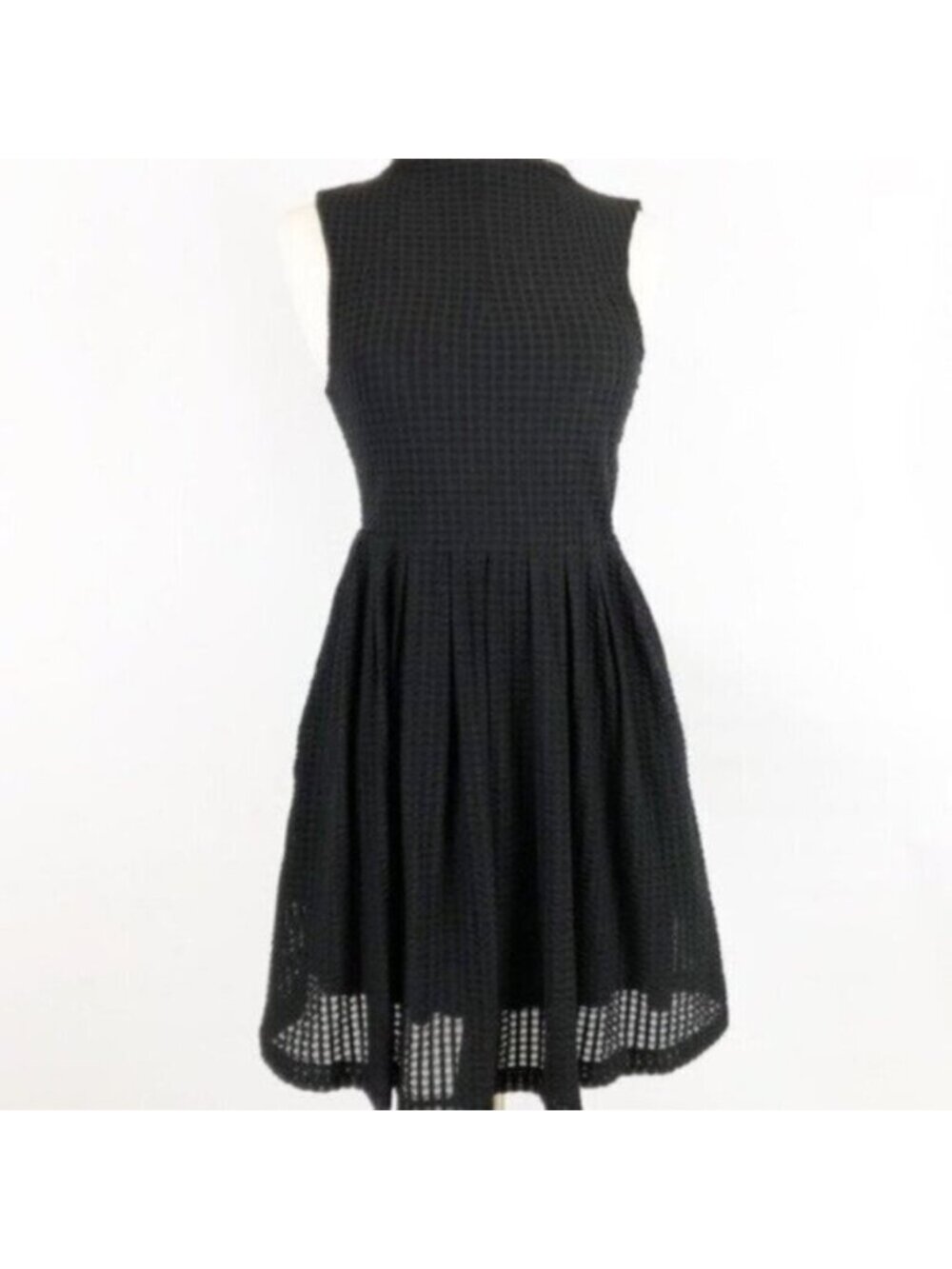 Anthropologie Deletta Black Cosgrove Midi Dress Size XS